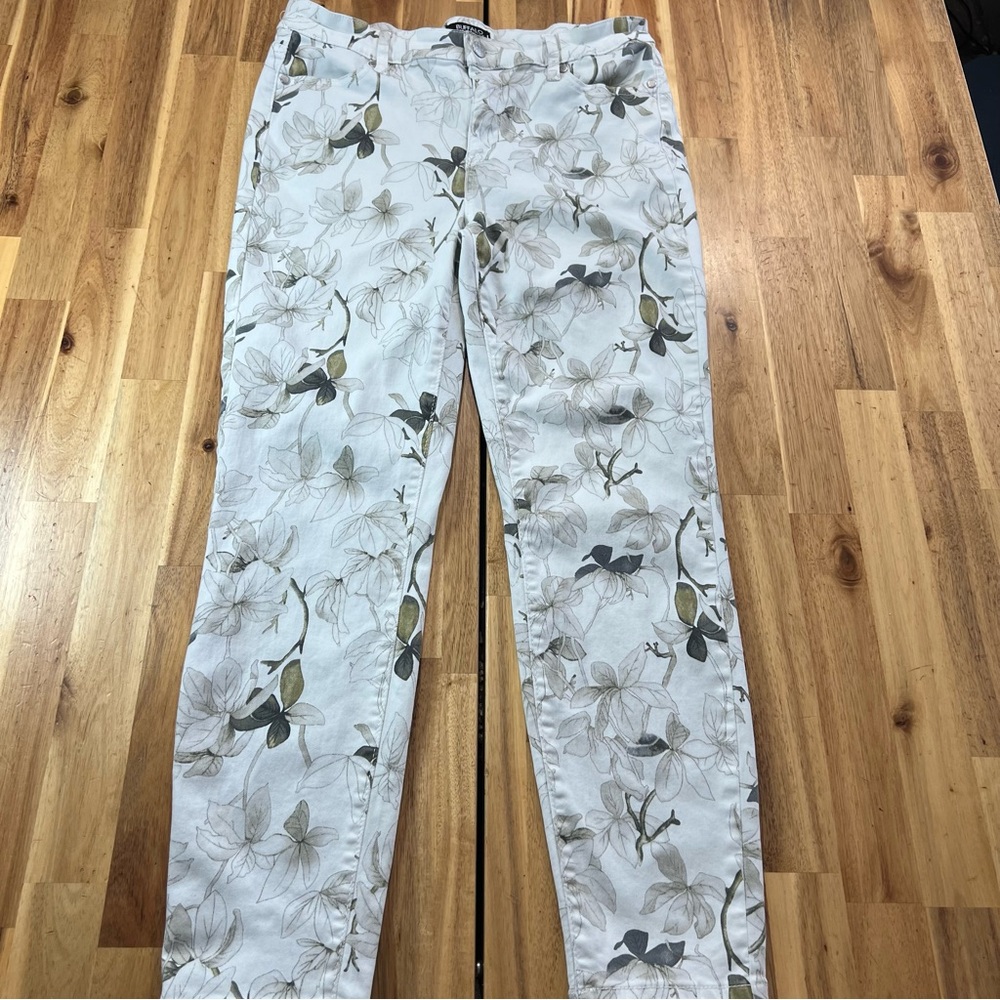 Buffalo David Bitton Havana High Rise Skinny Jeans Floral Print Size 8 29
